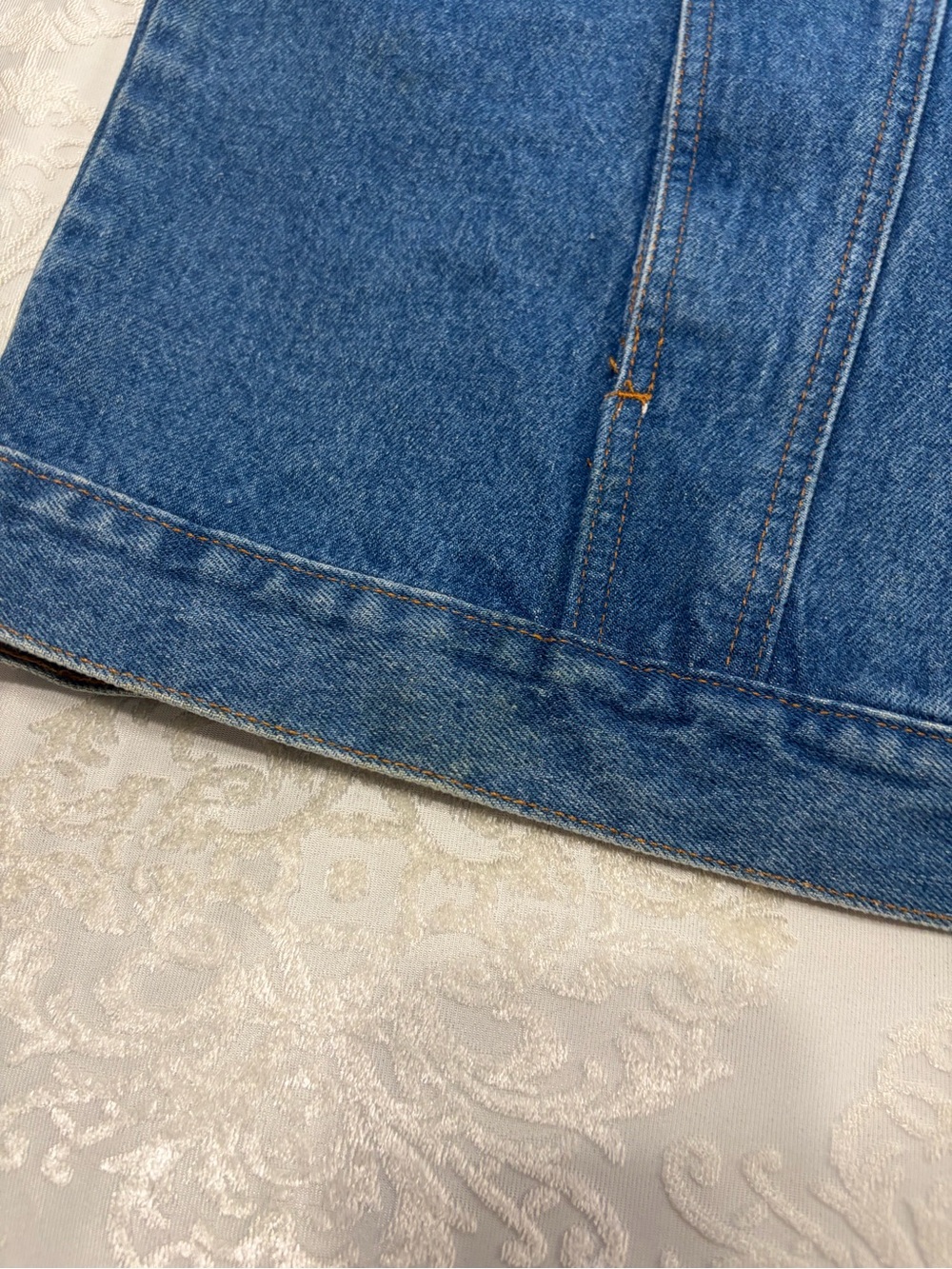 Vintage 90s Planet Hollywood Denim Trucker Vest Cancun Embroidered XL - Picture 9 of 10